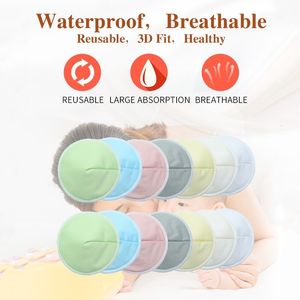 Breast Pads 4Pcs Reusable Washable Breast Pad Breastfeeding Nipple Pad Maternity Anti Overflow Milk Pad Covers Breast Feeding Nursing Pads 230626