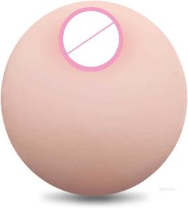 Formes de sein en silicone simulé sein Mimi Ball dispositif de masturbation tasse d'avion inversée produits masculins Couple amusant mâle adulte jouets sexuels (1 pièces)