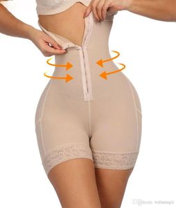 Levantador de glúteos de encaje con pechos, entrenador de cintura alta, ropa moldeadora de cuerpo para mujer, ropa interior adelgazante con bragas con Control de barriga 6164934