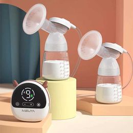 Pompe à lait à poitrine Montage Batterie d'alimentation à lait pour bébé à face unique et double face avec pompe à lait électronique portable intégrée Q240514