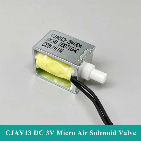 Permutas CJAV13 DC 3V 3.7V Válvula electromagnética eléctrica pequeña normalmente cerrada Válvula de control de flujo de aire de micro DIY Bomba torácica 240424