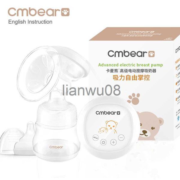 Extractores de leche cmbear Extractores de leche de gran succión Material PP lactancia Masaje automático avanzado USB Extractor de leche eléctrico con biberón x0726