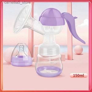 Bombas de leche Bomba de leche creativa Manual Suministros de maternidad portátiles Máquina de ordeño Lactancia materna Q231120