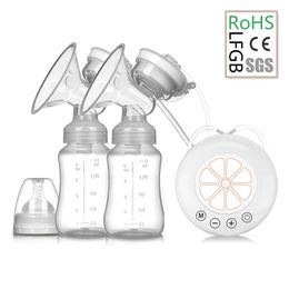 Tire-lait Double électrique USB électrique avec biberon de lait pour bébé coussin chauffant froid sans BPA puissant s 231010