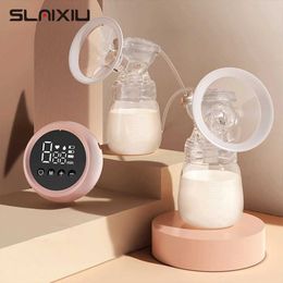 BreastPumps Dual Electric Breast Pump 1000 MAH Lithium Battery LCD Touch Screen Regel draagbare melkverzorgingspomp vrij van bisfenol A 240424