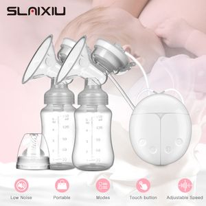 Extractores de leche eléctricos de mama unilateral y bilateral accesorios de alimentación de bebé de silicona manual sin BPA 230105