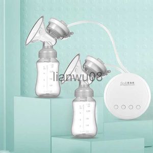 Breastpumps Electric Single Double Breast Pump USB Electric Breast Pump With Baby Milk Bottle Cold Heat Pad BPA free Powerful Breast Pumps x0726