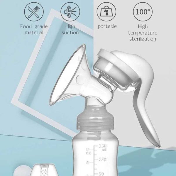 Pompe à lait Montpumps Manual avec une aspiration élevée adaptée aux enceintes et à la machine de traite des femmes post-partum utilisée pour retirer le lait et promouvoir WX