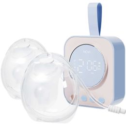 BreastPumps NCVI Handsfree Wearable Breast Pump gecombineerd met stevige motor en draagbare beker 4-modus 9-niveau 21/24/28 mm Laaggeluid D240517