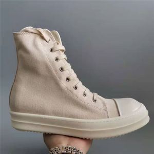 Mannen Canvas Laarzen 2021 Straat Mode Sneakers Big Size TPU Bottom White Sneakers Heren 19 # 25 / 20T50