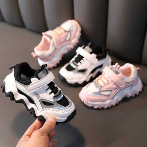 Mesh respirant bébé garçons chaussures noir rose enfants formateurs enfant en bas âge filles Sneaker 2021 printemps été anti-dérapant enfants chaussures G1025