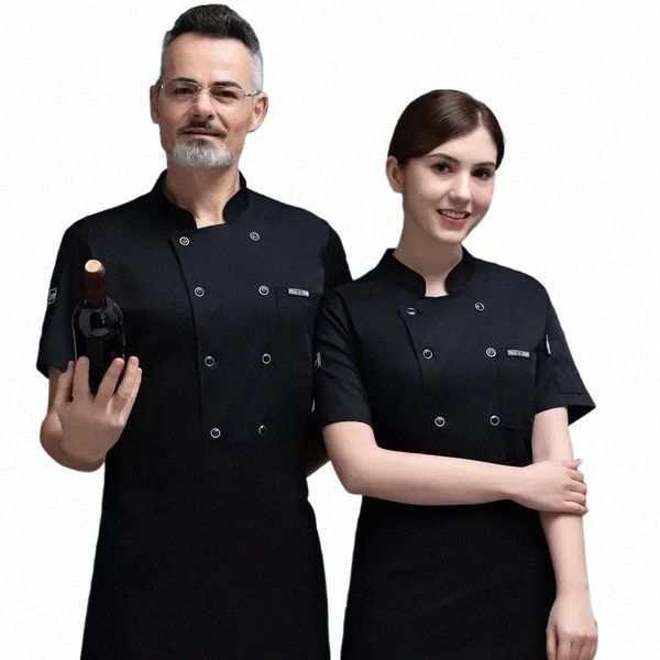 Respirant Mesh Chef Uniforme Hôtel Restaurant Cantine Cuisine Lg-manches pour hommes et femmes Idéal y4Hm #