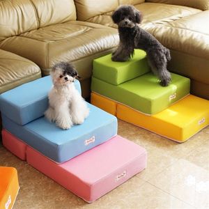 Ademend Mesh Opvouwbare Huisdier Trappen Afneembare Huisdier Bed Trappen Hond Oprit 2 Stappen Ladder Voor Kleine Honden Puppy Kat bed Kussen Mat D19254Z