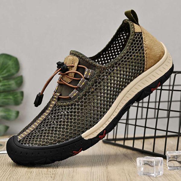 Zapatillas de deporte de malla transpirable para hombre al aire libre para hombre senderismo de verano talla grande 38-48 zapatos de agua zapatos atléticos para caminar