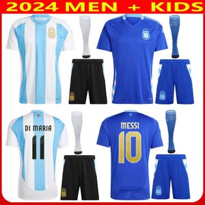 Ademend nationaal team xxxl 4xl plus size voetbal jersey fans messis dybala di maria martinez de Paul Maradona Men Kids Kits 2024 Copa America Unisex