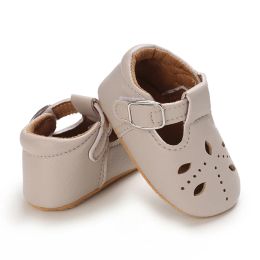 Ademend pasgeboren babyschoenen babyjongen meisje schoenen meisje klassiek bowknot rubber zool anti-slip pu peuter schoenen eerste wandelaar