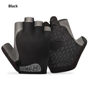 Verano Hombres / Mujeres Guantes de Fitness Gimnasio Gimnasio Levantamiento de pesas Ciclismo Culturismo Capacitación Thin Transpirable No Slip Medio Finger Guantes