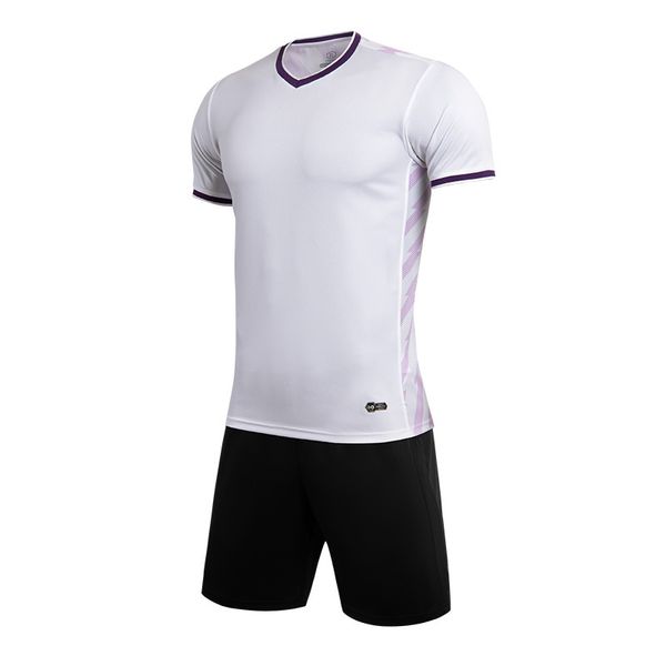 Nouveau costume de sport de football respirant à séchage rapide imprimé pour adultes et enfants Uniforme de l'équipe de compétition Maillot à manches courtes Logo imprimable