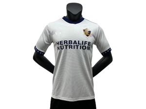 Ensemble de costume de football de club de saison respirant à séchage rapide pour hommes Maillot de football à manches courtes avec logo imprimé