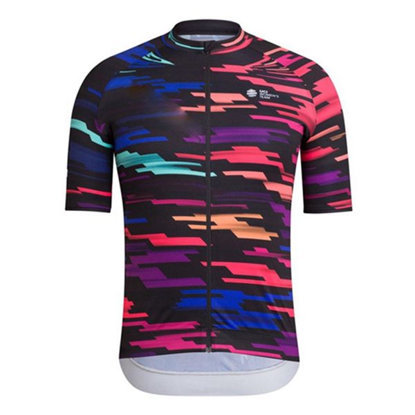 Maillot de cyclisme respirant de l'équipe Rapha pour hommes, maillot à manches courtes, hauts de course sur route, chemises de vélo VTT à séchage rapide, uniforme de vélo S21040215