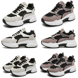 Estilo transpirable para correr newComfortable top Zapatos de mujer Triple Grey Black Browm White Mesh Trainer Designer Sneakers Tamaño 35-40