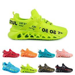 Chaussures respirantes Femmes Big Canvas Fashion Fashion Buule Bule Bule Green Casual Mens Trainers Sports Sneakers A48 3 88