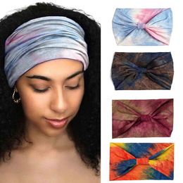 Respirant Tie Dye Cyclisme Yoga Sport Sweat Bandeau Femmes Bandeau Pour Hommes Femmes Yoga Bandeaux De Cheveux Head Sweat Bands Sécurité