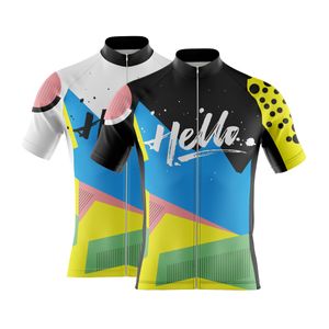 Respirant Unisexe Hello Cycling Jersey Printemps Anti-Pilling Vélo Vêtements Top Road Team Vélo Vêtements
