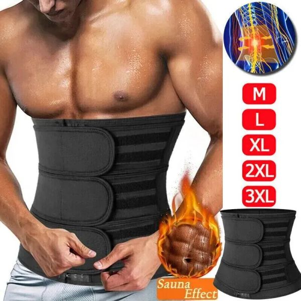 Cinturón de soporte Lumbar de cintura transpirable para hombres, corsés de entrenamiento de cintura, faja de entrenamiento deportivo, moldeador de cuerpo adelgazante