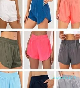 Pantalones cortos transpirables con cremallera para Yoga, ropa de gimnasio, ropa interior para mujer, pantalones cortos deportivos para correr al aire libre, mallas