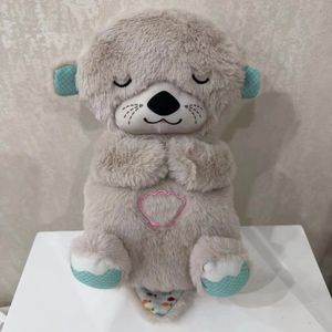 Respirer ours bébé loutre en peluche bébé bébé mignon compagnon apaisant pour dormir poupée poupée