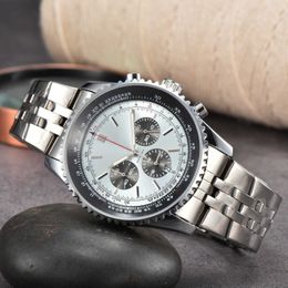 Breit Designer Men and Women Top Watch Men's Business Super High Quality Quartz 6 broches Full Function Belt Watch