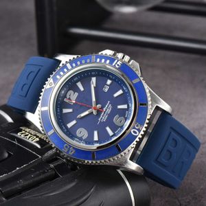 Breiting Watch Super Ocean Series Quartz Bretiling Watches Rubber 1884 Trendy Breightling Pols Watch Montre de Luxe 592A
