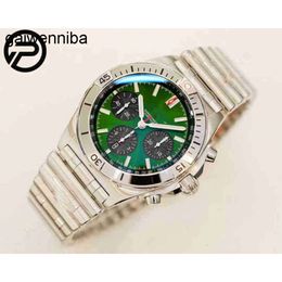 Breitlinx 7750 chronographe 316 AAAAA haut de gamme luxe 42mm plongée en acier marque mouvement montre vert Gf usine HLT7