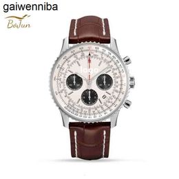 Breitlinx Panda cronógrafo de lujo AAAAA reloj de disco personalizado Bls tamaño de fábrica 43mm Eta 7750 movimiento clásico aviación B01