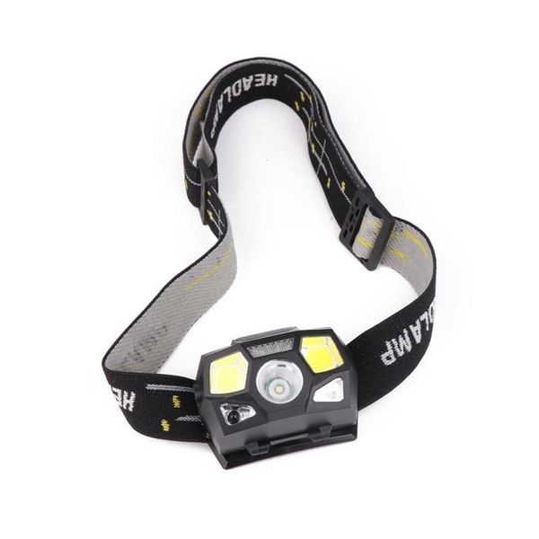 BRELONG Linterna frontal LED con luz roja y sensor de movimiento recargable por USB para correr, senderismo, camping y niños 306N