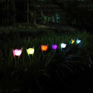 Brelong LED Solar Power Rose Lawn Light