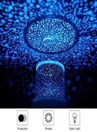 BRELONG RGB Kleurrijk Gloeiend Nachtlampje Kosmische Sterrenhemel Projectielamp LED Sfeerlamp Bardecoratielamp Blauw Wit5874118