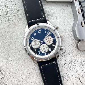 Bretiling Mens Quartz Watches Stopwatch Calendar 43mm Calan Japanese VK Quartz Mouvement 316L Fine Steel Case Man Watch1956