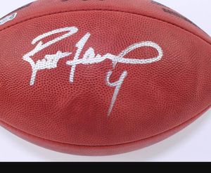 brett favre ROAF Hunt Clark Kelly JOHNSON WINSLOW McCaffrey Dédicacé Signé signé signaturer auto Dédicacé Ballon de football à collectionner