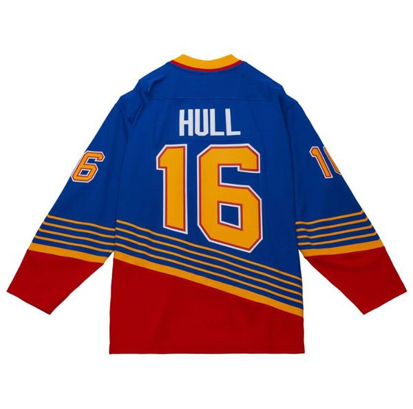 Brett Hull Maillot de hockey cousu 1995-96 bleu Hommes Femmes Jeunes S-3XL maillots rétro