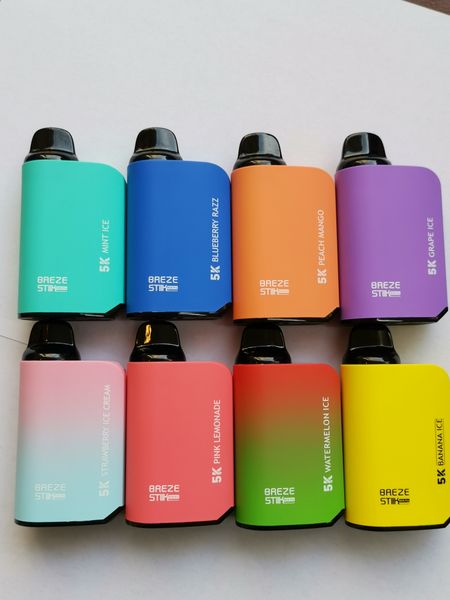 Breze Stiik 5K bouffées cigarette électrique jetable vape jetable Pods jetables 5K bouffées vapes