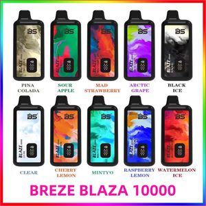 Breze Stiik BLAZE 10000 Pantalla digital LED de batería/e-líquido Puerto de carga E-juice tipo C 18 ml Puffs hasta 10000 Breze 10000 Bang 15000 Bang box