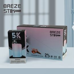 breze stiik BOX pro e cigarette maille bobine vapes 5000 bouffées rechargeable jetable vape pod pré-rempli 12 ml cartouche e-cigarettes vaporisateur stylo