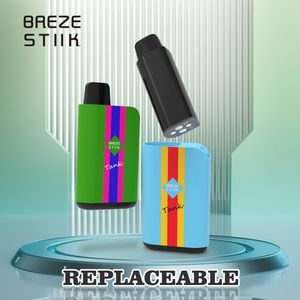 Breze Stiik Tank Puff 2000 trekjes 650mAh 6ml Voorgevulde vervangbare karren wegwerp vape E-sigaretten met Type-C 650mAh oplaadbare batterij Vapers