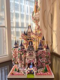 Brick Girl Build Build Arquitectura Lepin Hogwarts Bloques de construcción Fantasy Technic Block Castle Princess Figura Navidad