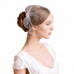 Bridal Birdcage Veil Wedding Party Head Dr Elegant Face Mariage Veil pour femme Blusher Veils Fascinateurs Accessoires Hair X36E #