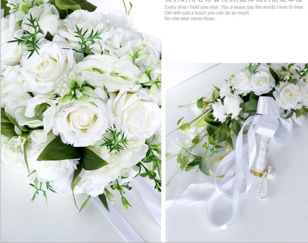 Bouquets de mariée accessoires de mariage féeriques fleurs de mariée 23 55 cm fleurs de mariage de haute qualité rapide 251b