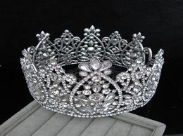 Bridal Crown Queen Crystals Rhinestone Crowns Royal Wedding Crowns Crystal Stone Headband Tarquerade Studio Molding Fiesta de cumpleaños T7626814