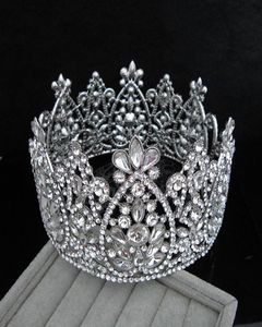 Bruidskroon Koningin Strass Kristallen Koninklijke Bruiloft Kronen Kristal Steen Hoofdband Haar Maskerade Studio Molding Verjaardagsfeestje T4269843